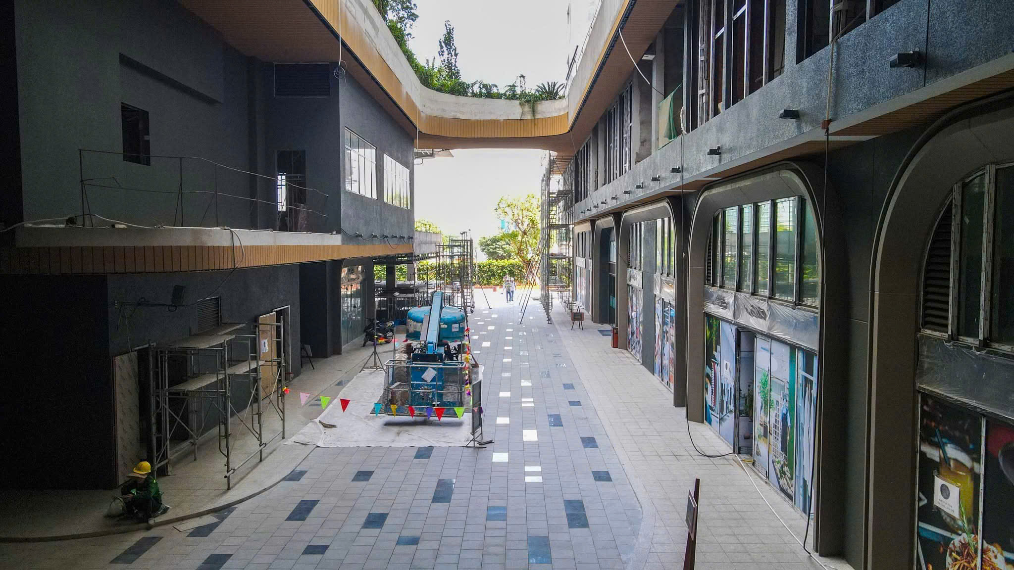 thực tế shophouse 2 tầng dự án green skyline