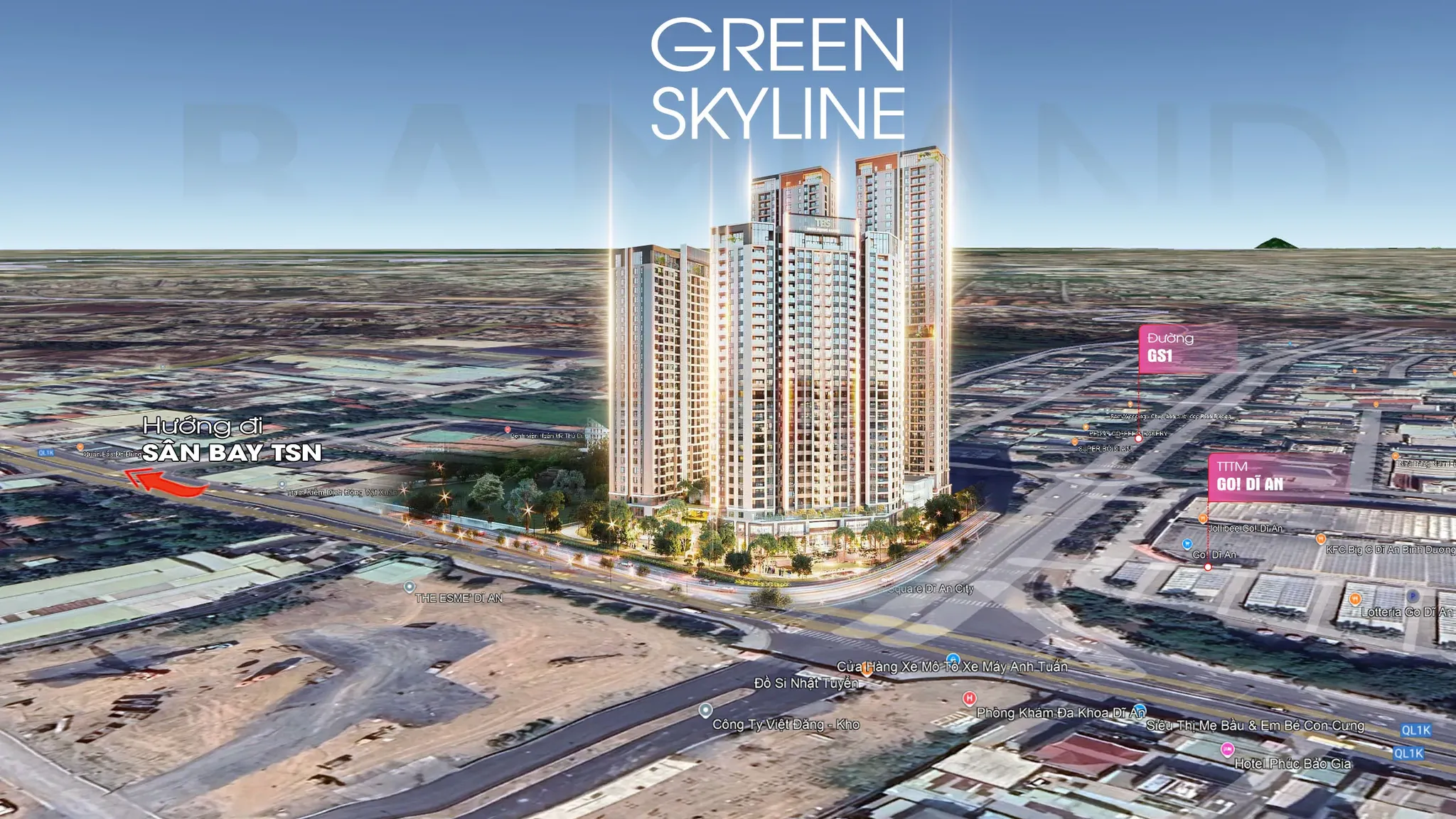 Phối cảnh dự án Green Skyline